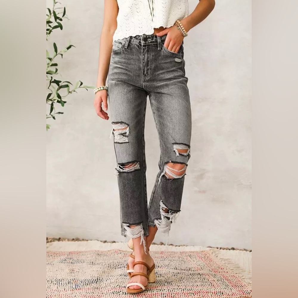 Flying Monkey Ultra High Rise Ankle Straight Jean